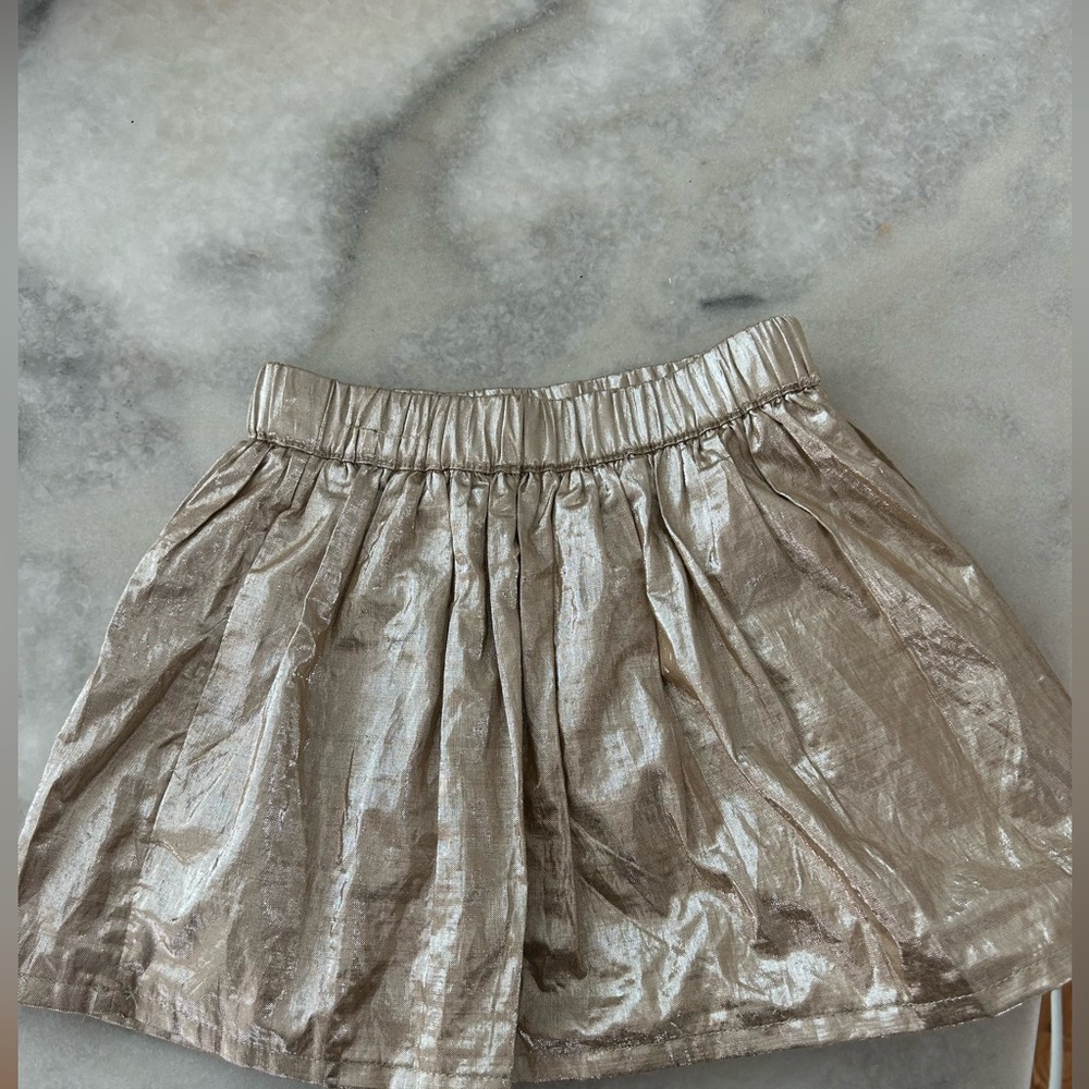 Gold boden toddler holiday skirt